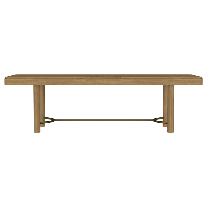 Arini 9-piece Extension Leaf Dining Table Set Sand Wash and Black