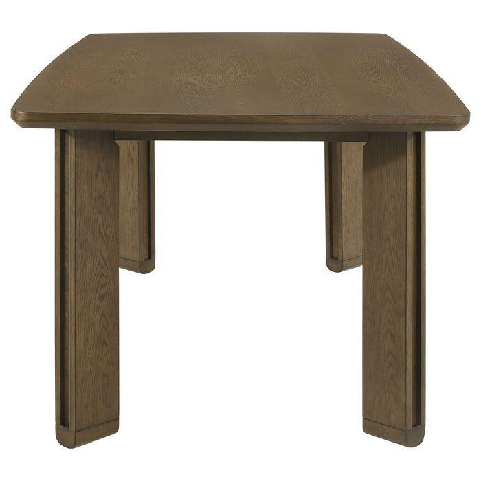 Ottowa 7-piece Rectangular Wood Dining Room Table Set Brown