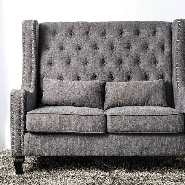 Alicante - Love Seat Bench, Gray