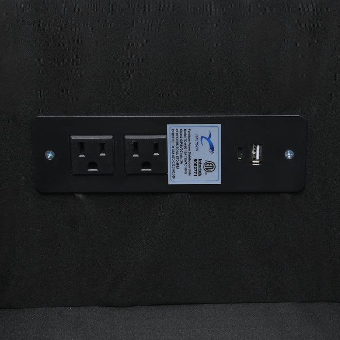 Collins 5-Piece Power Reclining Home Theater Seating Grey