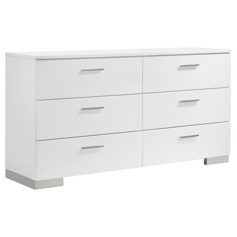 Felicity 5-piece Eastern King Platform Bedroom Set White