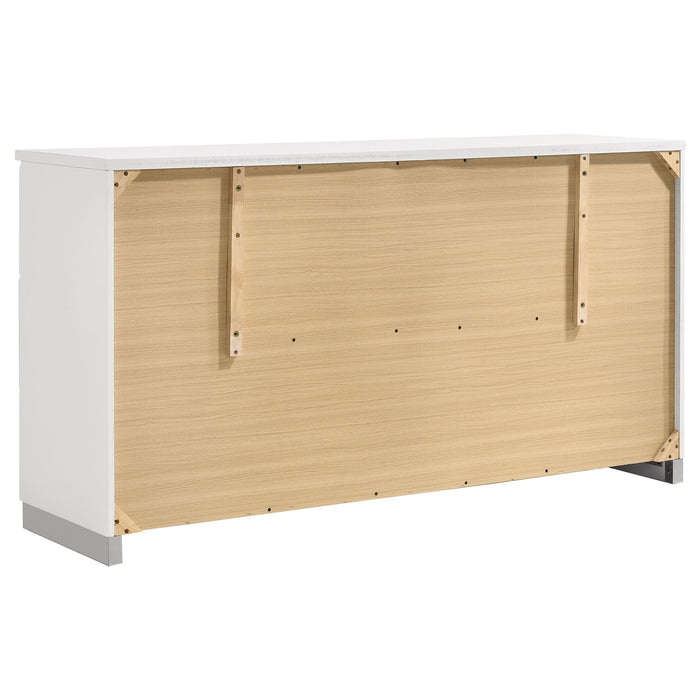 Felicity 5-piece Eastern King Platform Bedroom Set White