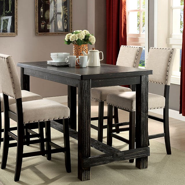 Sania - 4 Pc Counter Ht Table Set w/ Bench