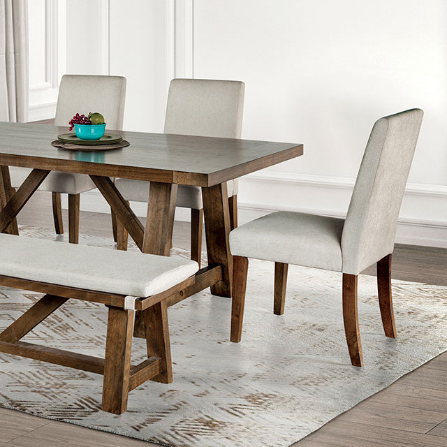 Losone - 6 Pc Dining Table Set w/ Bench