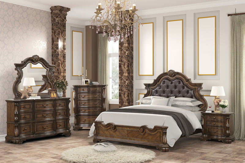 Leovanni - 5 Pc Queen Bedroom Set