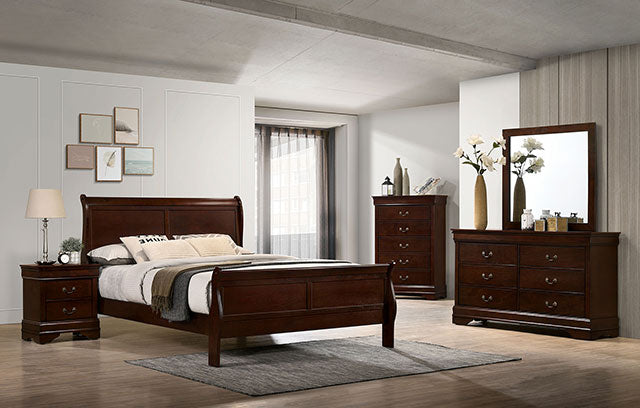 Louis Philippe - 4 Pc Queen Bedroom Set