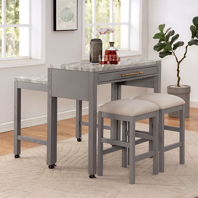 Whitehall - 3 Pc Counter Ht Table Set