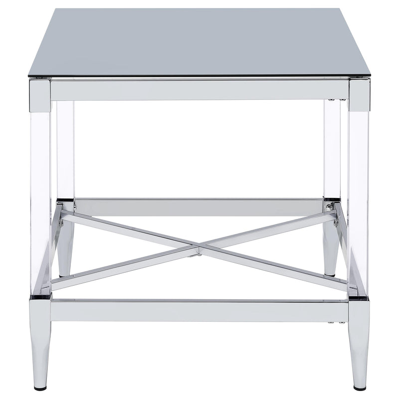 Lindley 3-piece Square Coffee and End Table Set Chrome