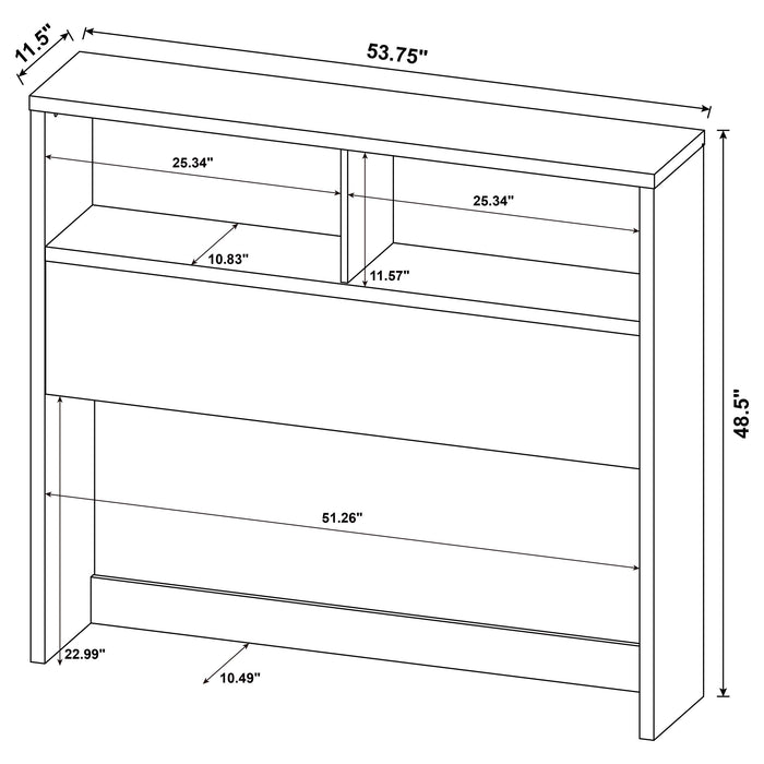 Westpark 3-piece Full Bedroom Set Bookcase Headboard Mango