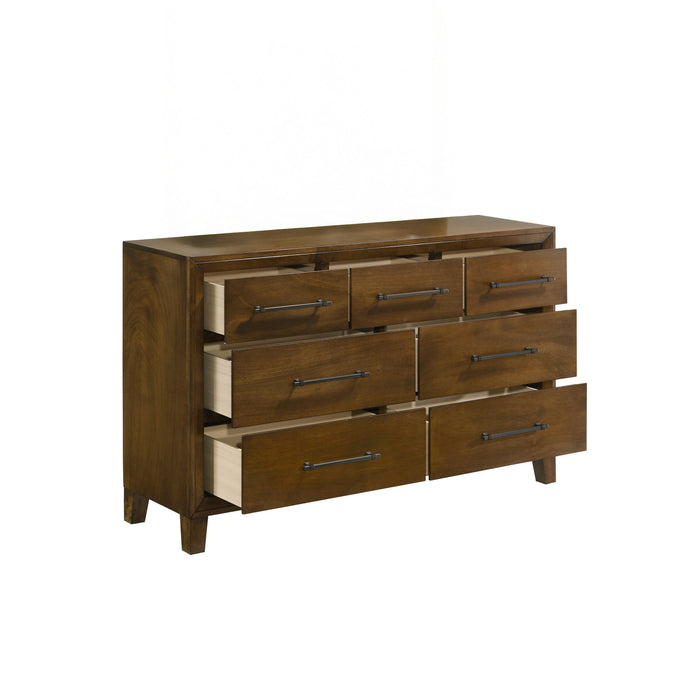 BALLARD 7 DRAWER DRESSER-WALNUT