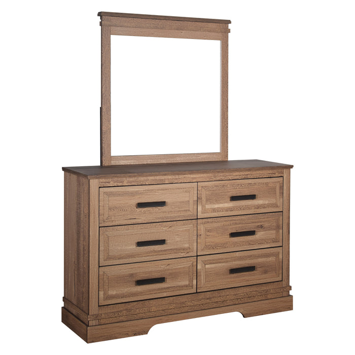 COVENTRY HALL MIRROR-PECAN