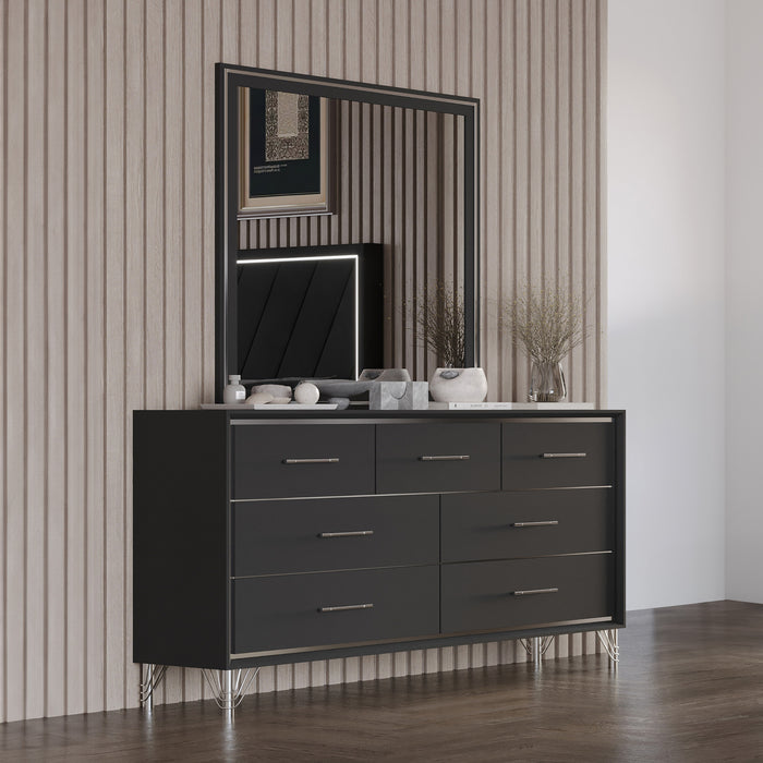 AVA MIRROR-EBONY