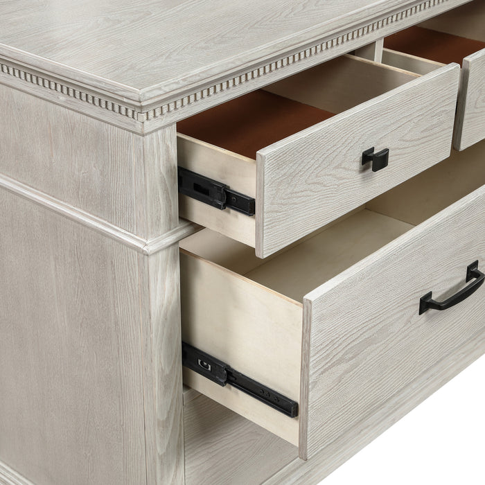 SILVER SANDS MIRROR-GRAY