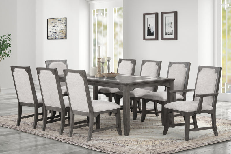 LISBON RECTANGLE DINING TABLE-GRAY