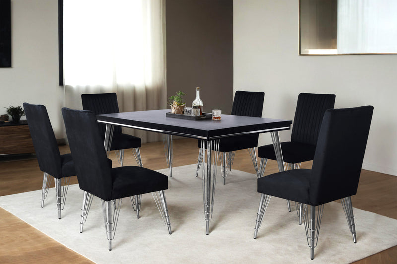 AVA DINING CHAIR (2 PER CARTON) -BLACK