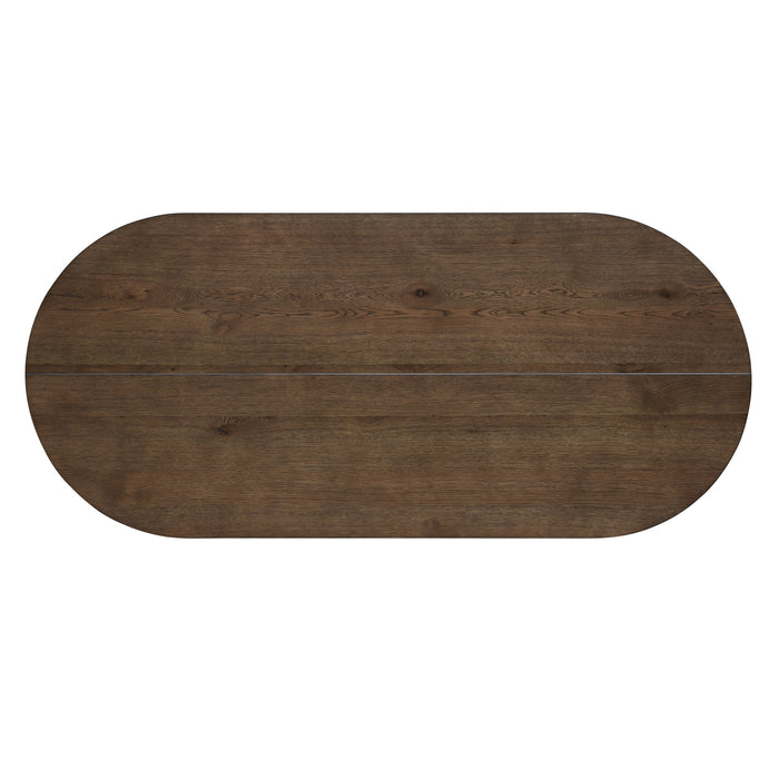 KODY OVAL DINING TABLE BASE-DK WALNUT