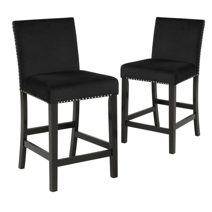 CELESTE COUNTER HEIGHT CHAIR-BLACK (2 PER CARTON)