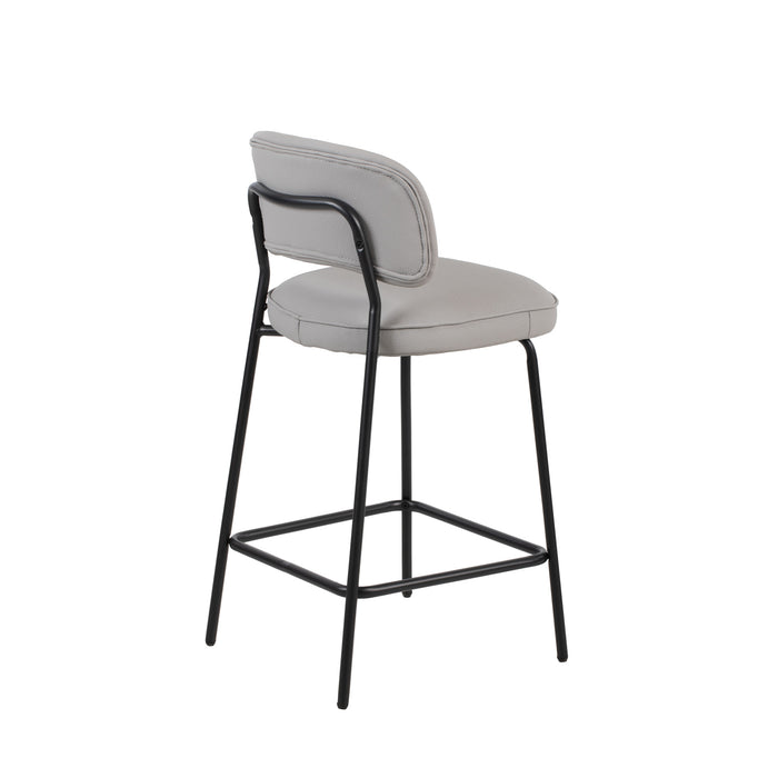 BLYTHE IVORY VEGAN LEATHER COUNTER CHAIR (2 PER CARTON)