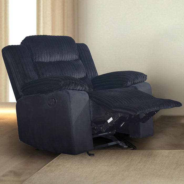 WILLOW GLIDER RECLINER-BLACK