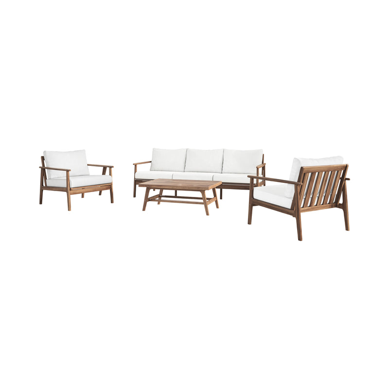 ASHTON OUTDOOR - 4PCS SET (SOFA,2CH,COFFEE TABLE) - NATURAL