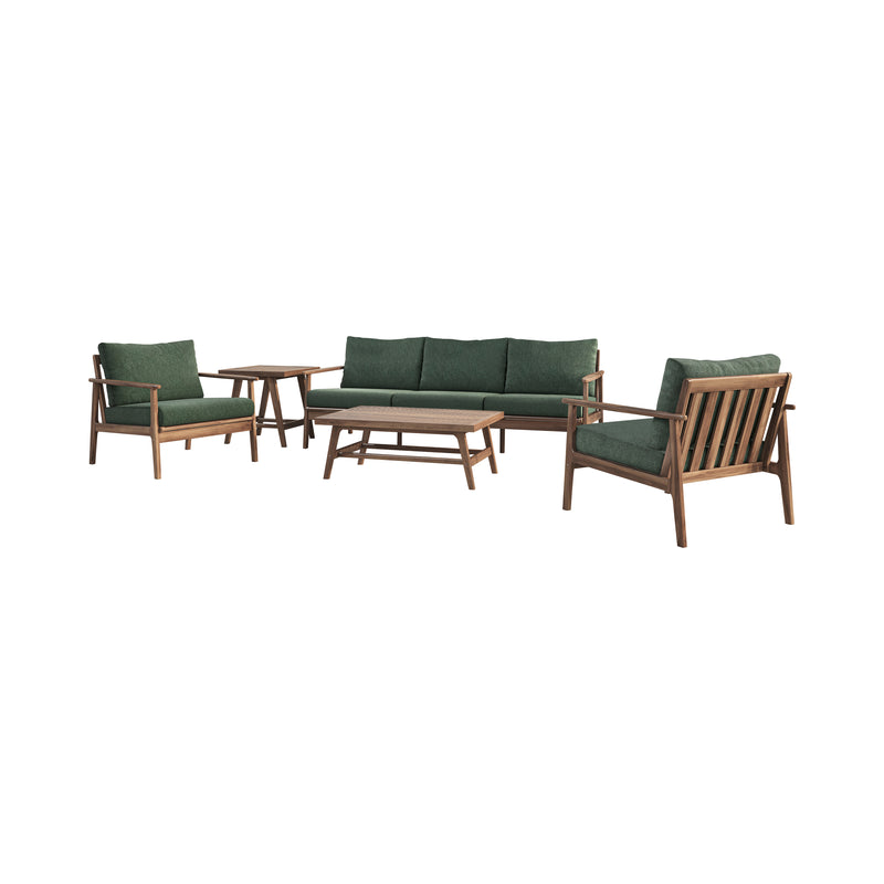ASHTON OUTDOOR - 5PCS SET (SOFA,2CH,COFFEE & END TABLE) - MOS