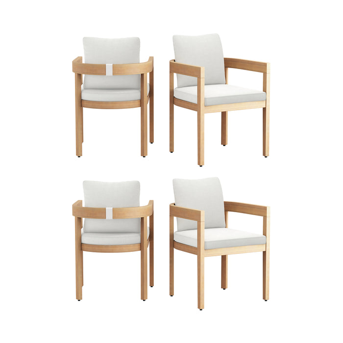 WESLEY PATIO SIDE CHAIR - 4PCS - WHITE