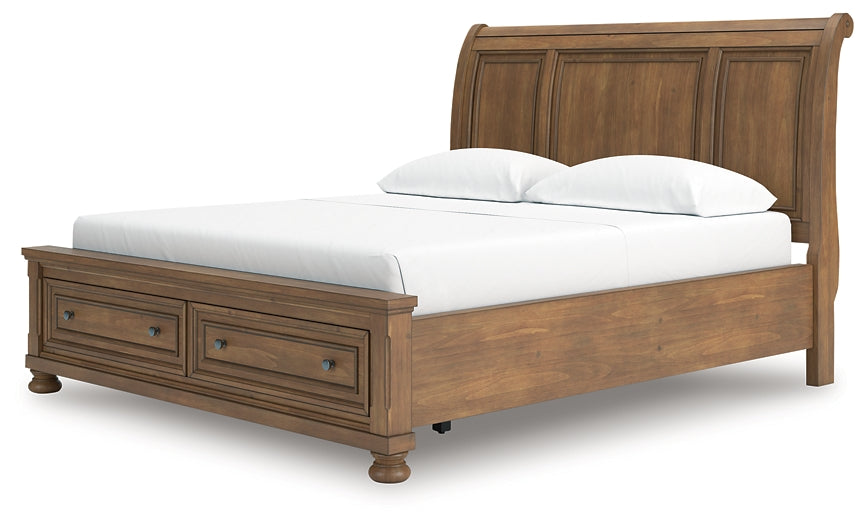 Feddinger California King Storage Sleigh Bed