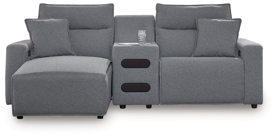 Modmax II 3-Piece Power Reclining Sectional with Chaise and Audio Console
