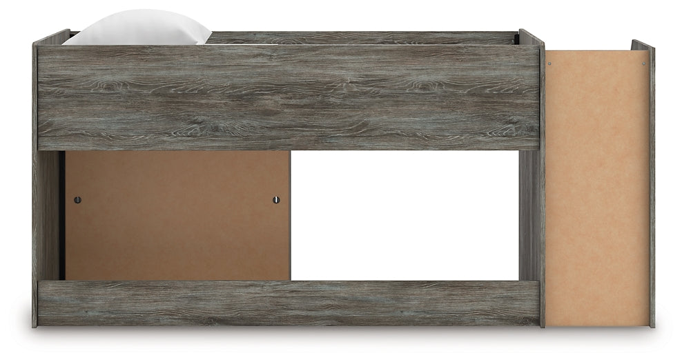 Frandern Twin Loft  Bed with Bookcase Storage