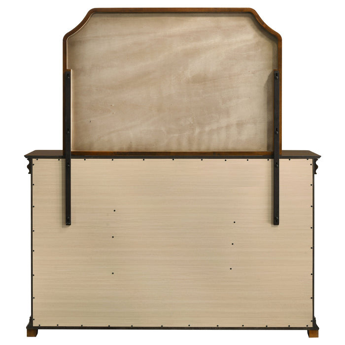 Garland 9-drawer Bedroom Dresser with Mirror Brown Cherry