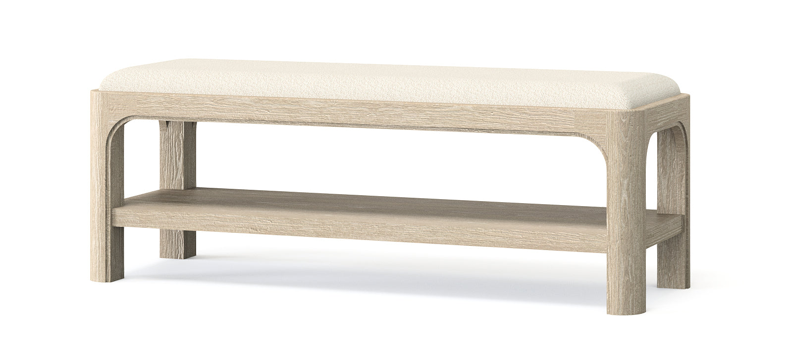 Solano 52-inch Bedroom Bed End Bench Weathered Mango