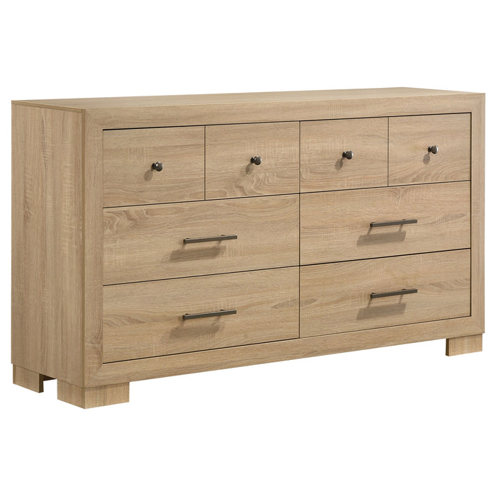 Arielle 6-drawer Bedroom Dresser Cabinet Light Oak
