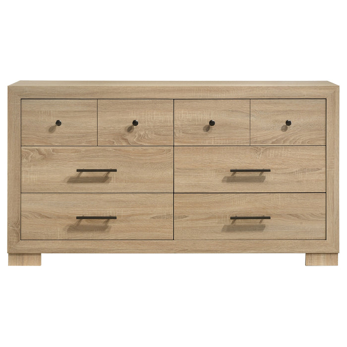 Arielle 6-drawer Bedroom Dresser Cabinet Light Oak