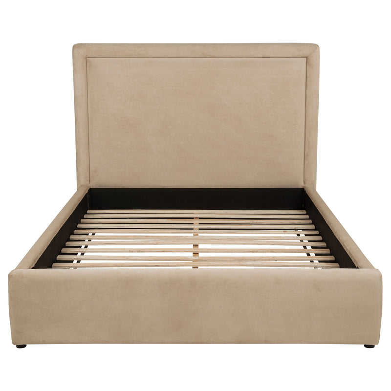 Lawson 54-inch Upholstered Full Platform Bed Light Saddle
