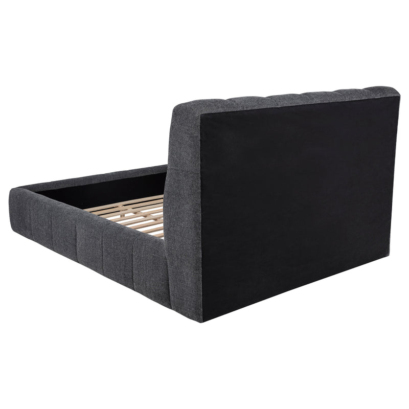 Nollet 48-inch Upholstered Queen Panel Platform Bed Grey