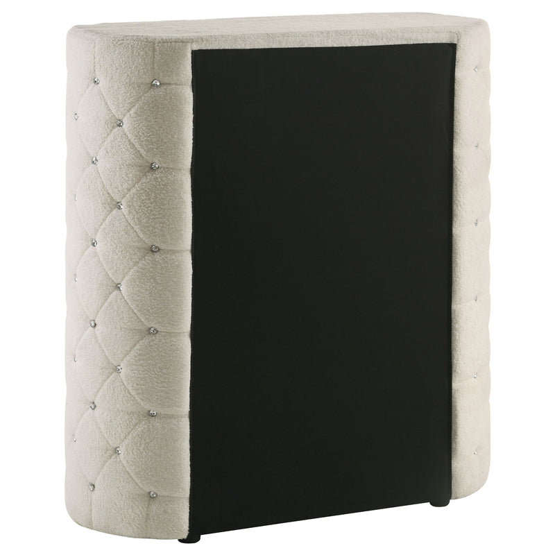 Sonya 5-piece Upholstered Eastern King Bedroom Set Ivory