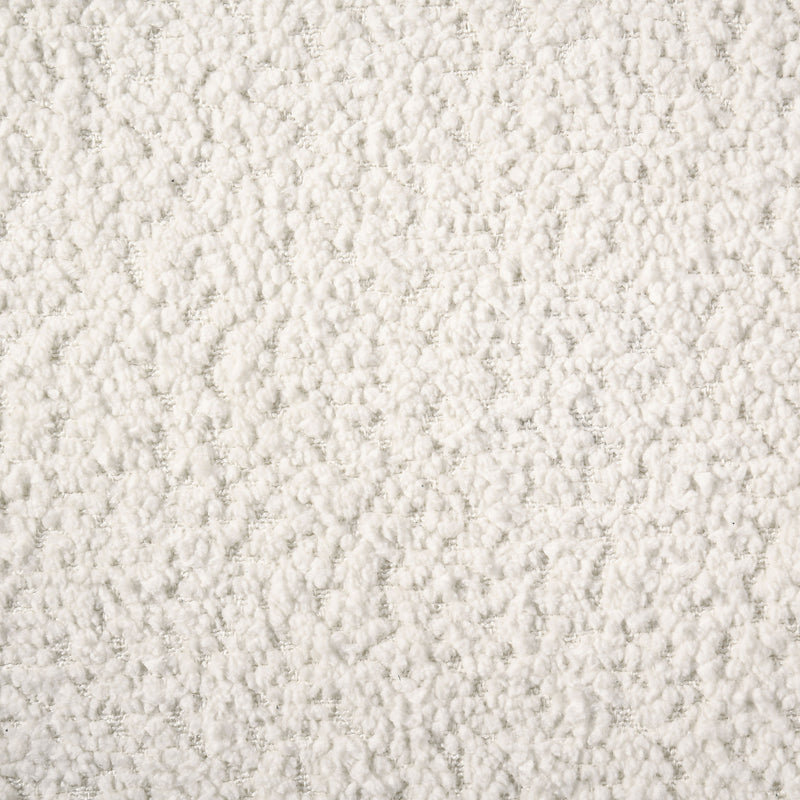 Dorset Fabric Upholstered Round Track Arm Accent Chair White