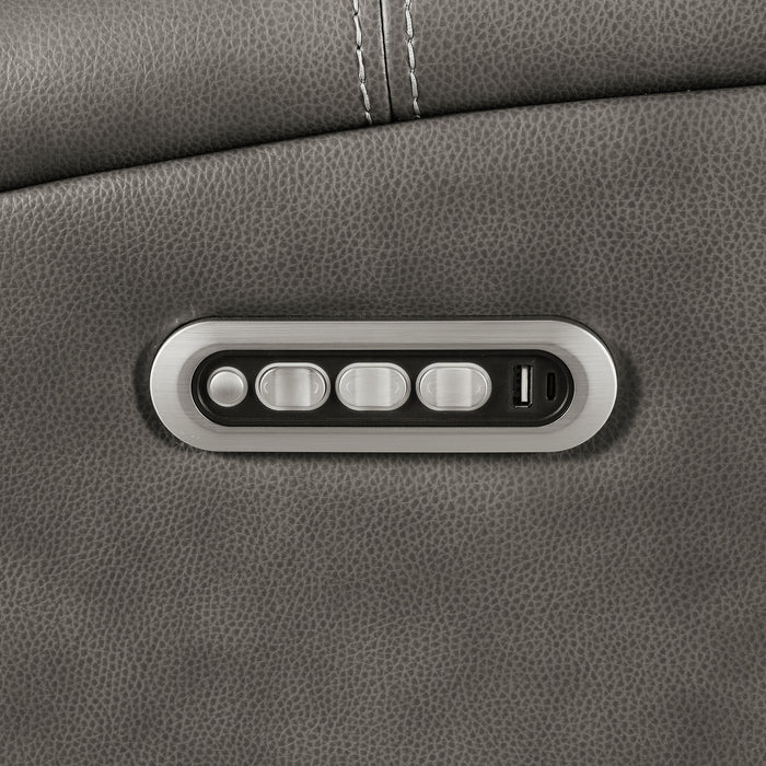 Brickston 3-piece Triple Power Reclining Sofa Set Charcoal