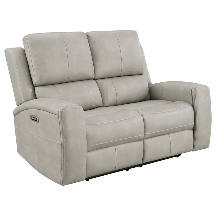 Brickston 3-piece Triple Power Reclining Sofa Set Grey