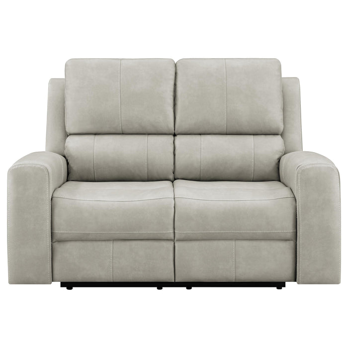Brickston Triple Power Reclining Loveseat Grey