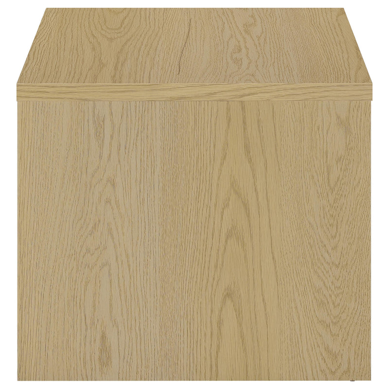 Canoga Engineered Wood Accent Side End Table Light Oak