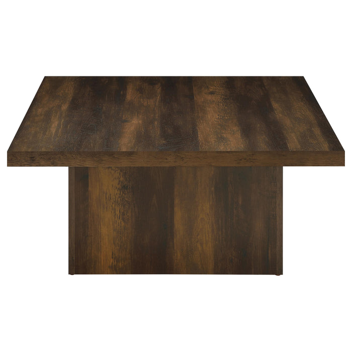 Devar Square Engineered Wood Cocktail Coffee Table Dark Pine