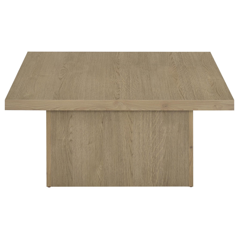 Devar 2-piece Square Cocktail Coffee End Table Set Latte