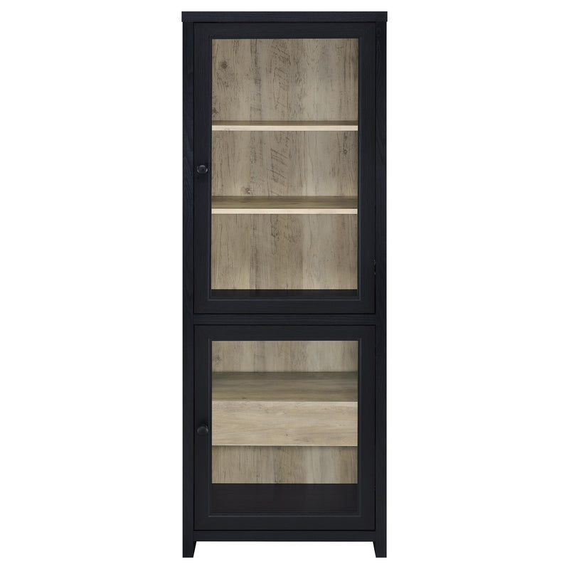 Denison 3-piece Entertainment Center 79-inch TV Stand Black