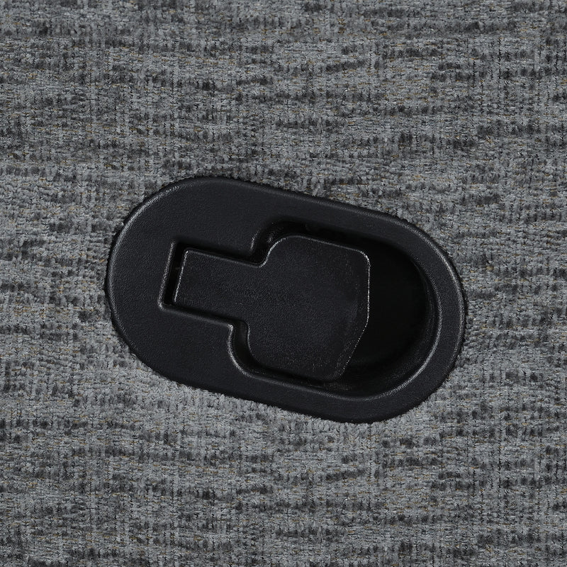 Bahrain Upholstered Glider Recliner Charcoal