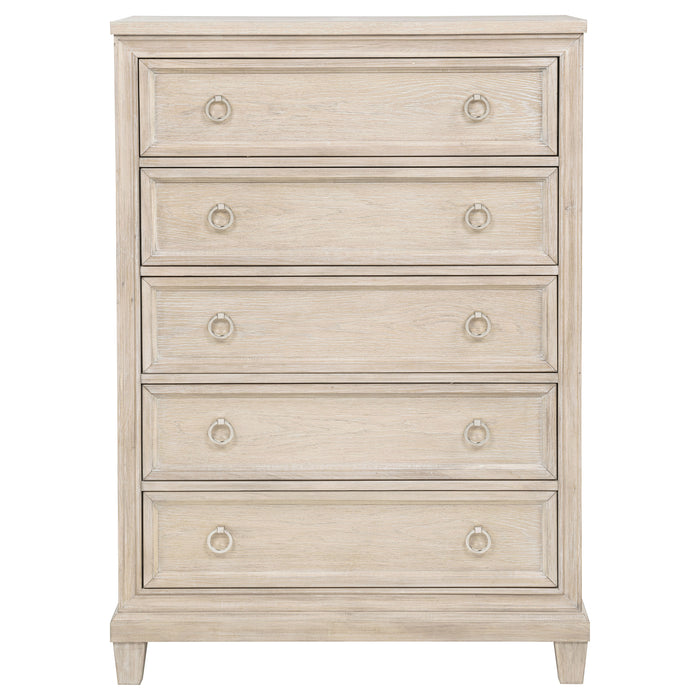 Pembroke 5-drawer Chest of Drawers Washed Oak