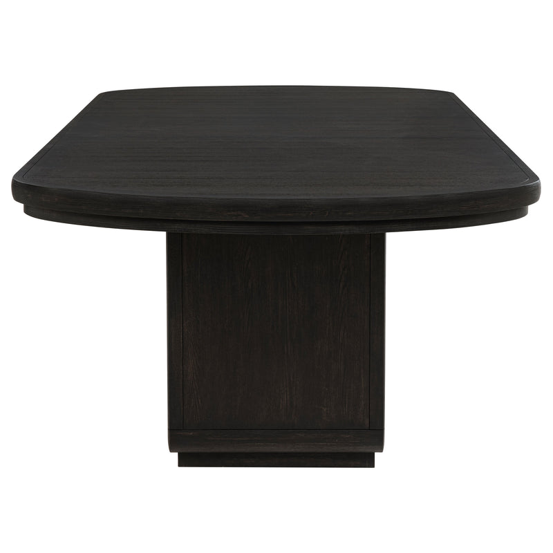 Leandro 9-piece Rectangular Dining Table Set Burnished Black