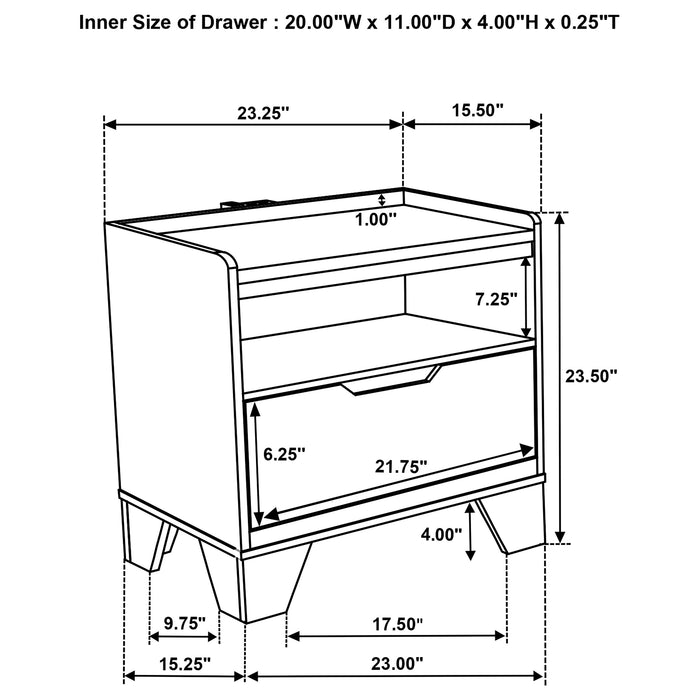 Henderson 5-piece Eastern King Bedroom Set Medium Oak
