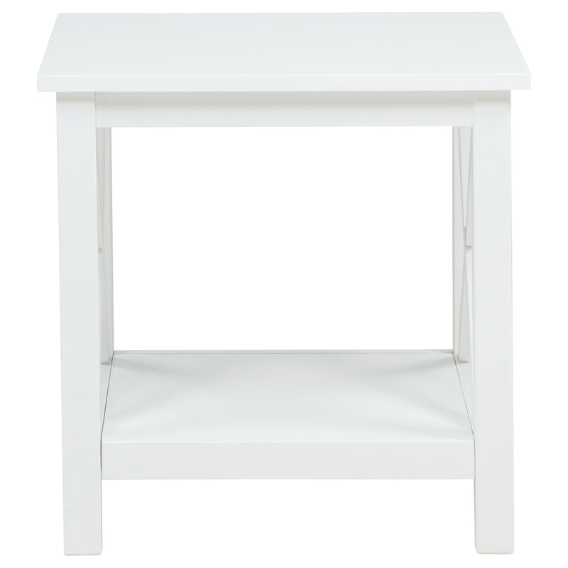 Skyview 2-piece Rectangular Lift Top Coffee Table Set White