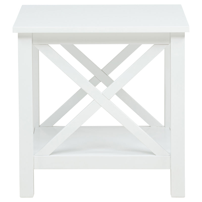 Skyview 3-piece Rectangular Lift Top Coffee Table Set White